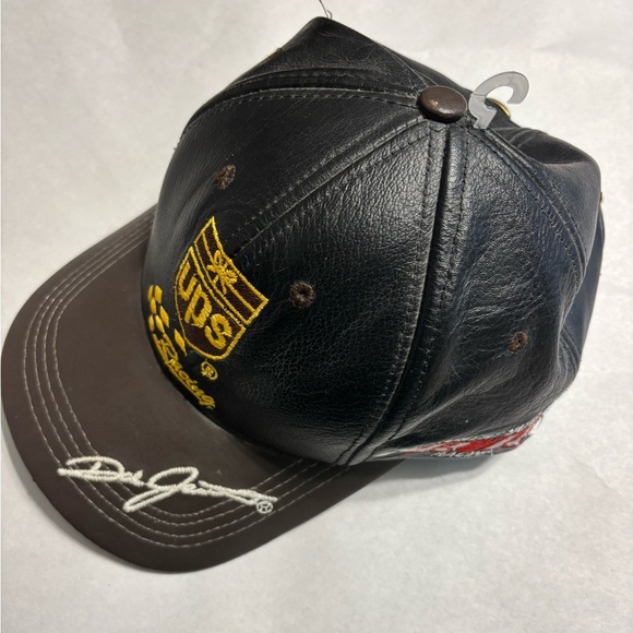 None Other - UPS Vintage Racing #88 Dale Jarrett Modern Headwear Hat/Cap leather black